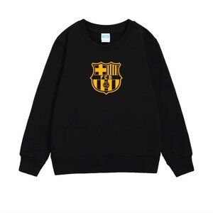 Logo FC Barcelona kids' sweatshirts Unisex black and gold